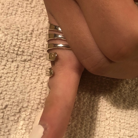 Sterling Silver Swirl Wrap Ring - Picture 7 of 9